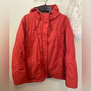 Rust LL Bean hooded winter coat 2XL - Cozy!